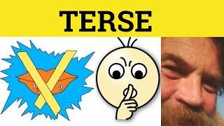  Terse - Terse Meaning - Terse Examples - Terse in a Sentence - Terse Defined Terse Explained Terse