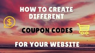 HOW TO MAKE COUPON CODES FOR YOUR ECOMMERCE WORDPRESS WEBSITE