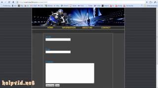 Create a Contact Form / Page for your website,  PHP Script Dreamweaver Tutorial