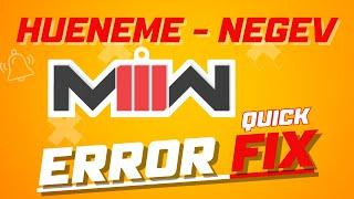 MW3 (HUENEME - NEGEV) ERROR FIX! NETWORK SETTINGS.
