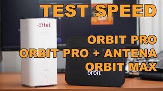 Test Speed Internet Orbit Pro, Orbit Pro Antenna, Orbit Max