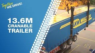 LKW WALTER 13,6 m kranbare Auflieger (Trailer)