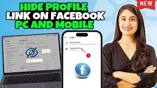 How to hide profile link on Facebook PC & Mobile 2024 [ Easy Way ]