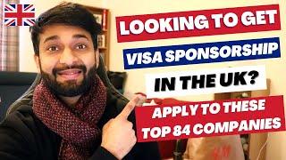  Top 84 Companies That Can Sponsor Work Visa In The UK | UK Tier 2 Skilled Worker Visa Explained