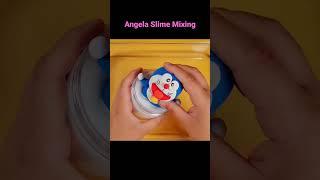 Doraemon clay slime mixing - Oddly satisfying slime video ASMR #shorts  #स्लाइम #lendir