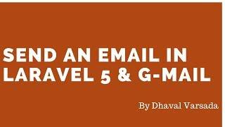 How to send mail with laravel5 2 and Gmail