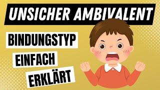 UNSICHER AMBIVALENTER BINDUNGSTYP der Bindungstheorie nach Bowlby einfach erklärt | ERZIEHERKANAL