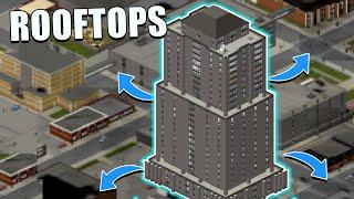 Can I Survive TRAPPED On The SKYSCRAPER ROOFTOPS? Build 42 Project Zomboid