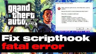 SCRIPT HOOK V CRITICAL ERROR *FIX 2023 * | Script Hook V | GTA 5 Mods