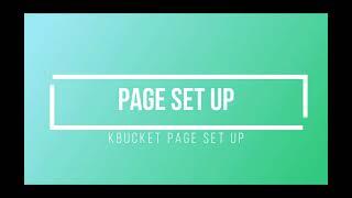 KBucket Page Setup - By Optimal Access