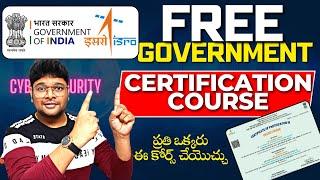 Govt. of India Course | ISRO FREE Cybersecurity Training With Free Certificate | Don't Miss | Vidhey