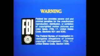 1980 Blue FBI Warnings/1978 Walt Disney Home Entertainment Logo [HQ]