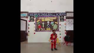 Rudransh Srivastava as Firefighter #fancydress