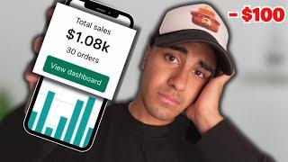 I Tried Dropshipping With $100…