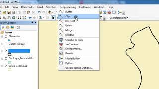 Recortar Feições (Clip) - ArcMap 10.3