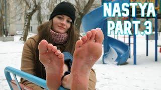 Nastya - Cheerful barefoot girl [pt.3] (from Chilly-Feet.com)