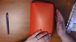 Hobonichi Weeks Wallet Set-up using Filofax compact saffiano zip