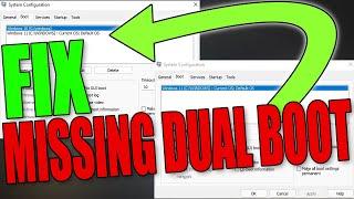 Fix Dual Boot Option Missing On PC | No Software Needed