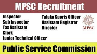 Tax Assistant | Public Service Commission | MPSC Recruitment