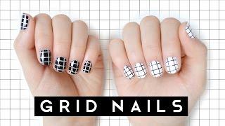 Easy Grid Nails // Tumblr + American Apparel Inspired