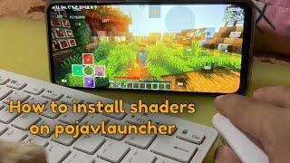 How to use Shaders in Pojavlauncher in just 3 minutes No Error No opengl error