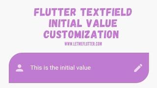 Flutter Textfield Initial Value | Flutter Tutorial | Flutter For Beginners