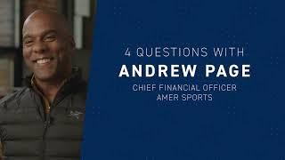 4 questions with Andrew Page, CFO of Amer Sports