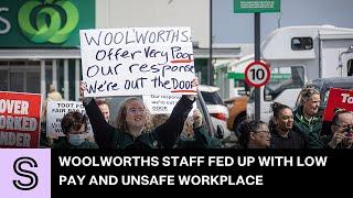 Woolworths workers march for living wage, safer staffing | Stuff.co.nz