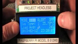 Raspberry Pi Battery Powered Headless Pi With LCD Monitoring