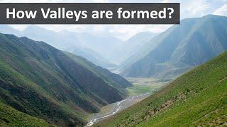 How valleys are formed | Geography terms