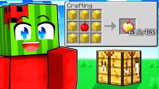 Minecraft BUT All Crafts Are RANDOMLY MULTIPLIED!