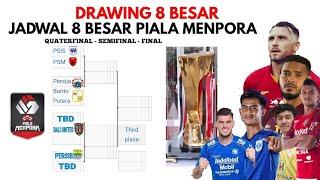 Drawing Babak 8 Besar Piala Menpora 2021 - Jadwal perempat final Piala menpora 2021