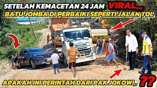 Jalan Mulus Tapi Truck Raksa Terpuruk Di Batu Jomba || Perbaikan Besar-Besaran #batujomba #truck