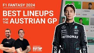 F1 Fantasy 2024: BEST LINEUPS for the Austrian GP | The Fantasy Formula