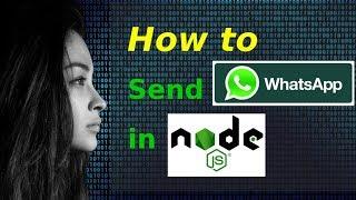 How to send WhatsApp messages in Node.js (Outdated)