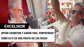 Bryan Cranston y Aaron Paul se convierten en DJ’s en fiesta de Las Vegas