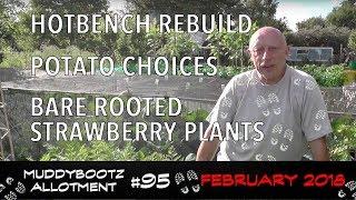 MuddyBootz Allotment #95 - Propagating Bench Rebuild - Potato Choices - Strawberry Plants