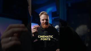 Top 5 Cinematic Fonts to Use in Your Videos 