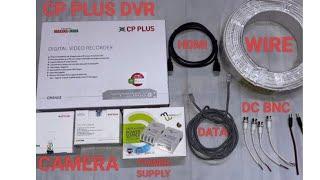 CP Plus CCTV CAMERA Installation Guide || CP PLUS 4 Channel HD DVR Review in Hindi