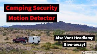 Camping Security Hack You Should Know!  Review of Vont Headlamps