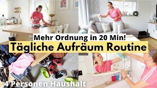 Tägliche Aufräumroutine  160qm Haus aufräumen  MOTIVATION