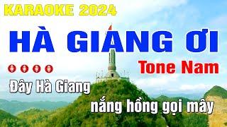 Hà Giang Ơi Karaoke Hay Nhất Tone Nam - Trung Hiếu Karaoke