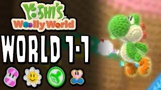 Yoshi's Woolly World: Level 1-1 | 100% (Sunny Flowers, Stamp Patches, Wonder Wools & Full Health)