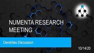 Numenta Research Meeting - October 14, 2020