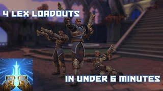 [Paladins] 4 Different Lex Loadouts in Under 6 Minutes (Guide)