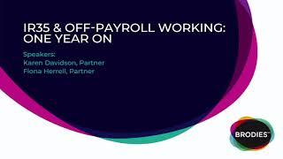 IR35 & off-payroll working: one year on