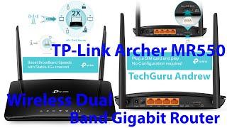 TP-Link Archer MR550 4G+ Cat6 AC1200 Wireless Dual Band Gigabit Router