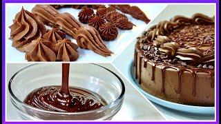 4 TIPOS DE GANACHE DE CHOCOLATE CON 1 SOLA RECETA!