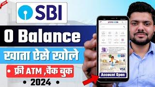 SBI Account Opening Online - Zero Balance | SBI Zero Balance Account Opening Online 2024