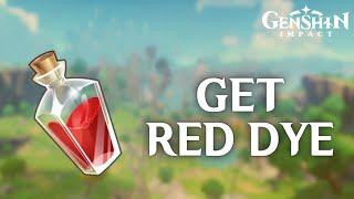 How to Get Red Dye in Genshin Impact 2024 | Genshin Impact Tutorial